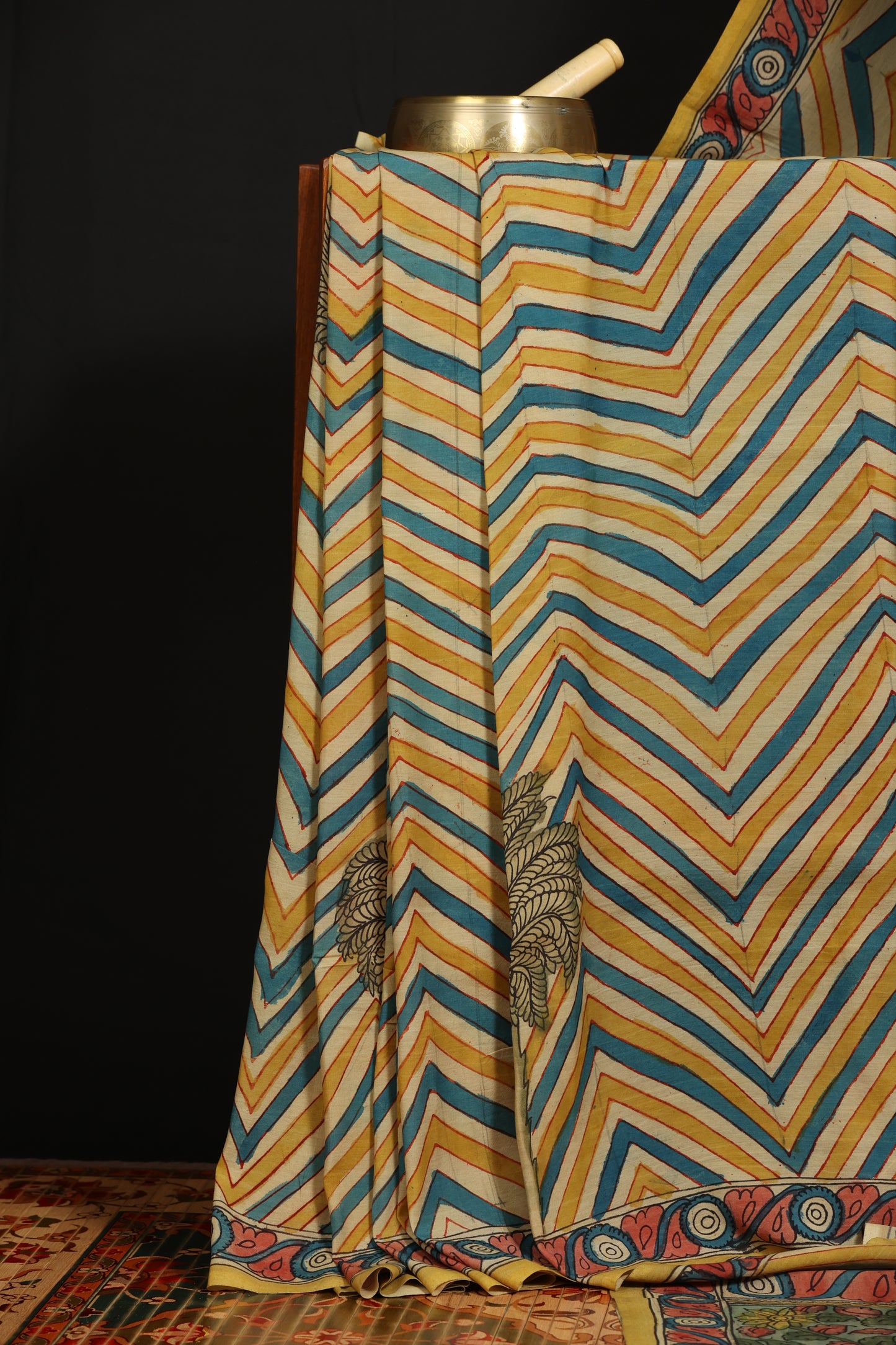 Contemporary Silkcotton Penkalamkari sarees