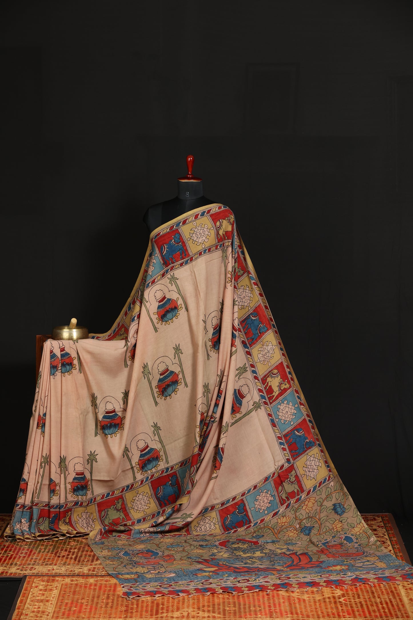 Silkcotton Penkalamkari sarees