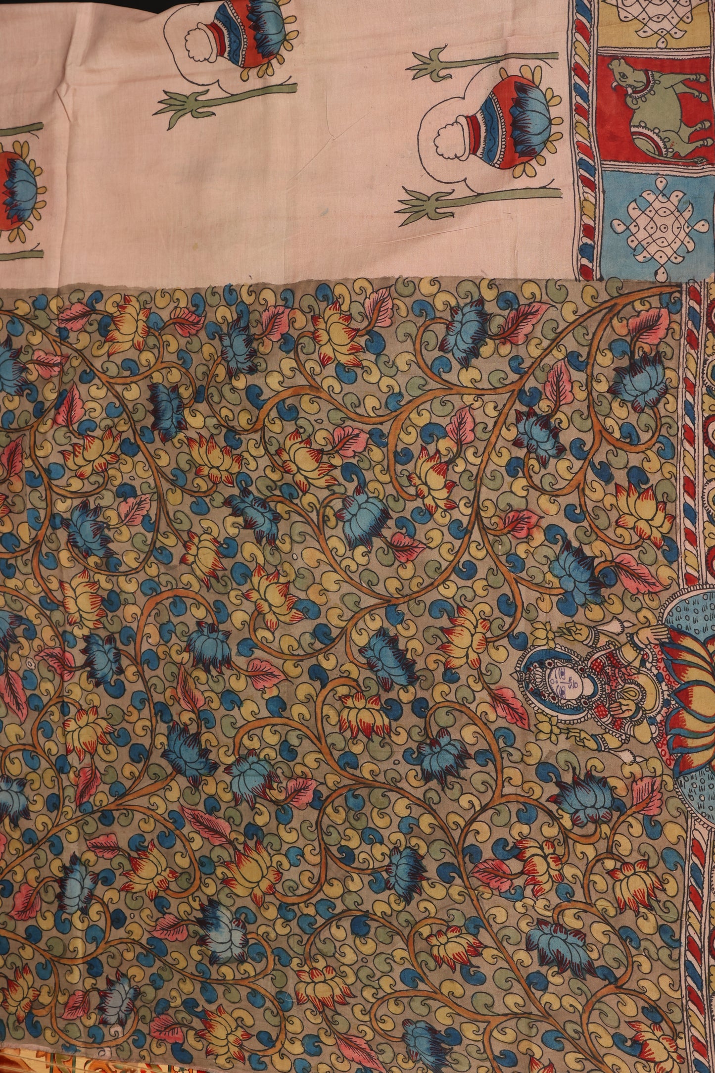 Silkcotton Penkalamkari sarees