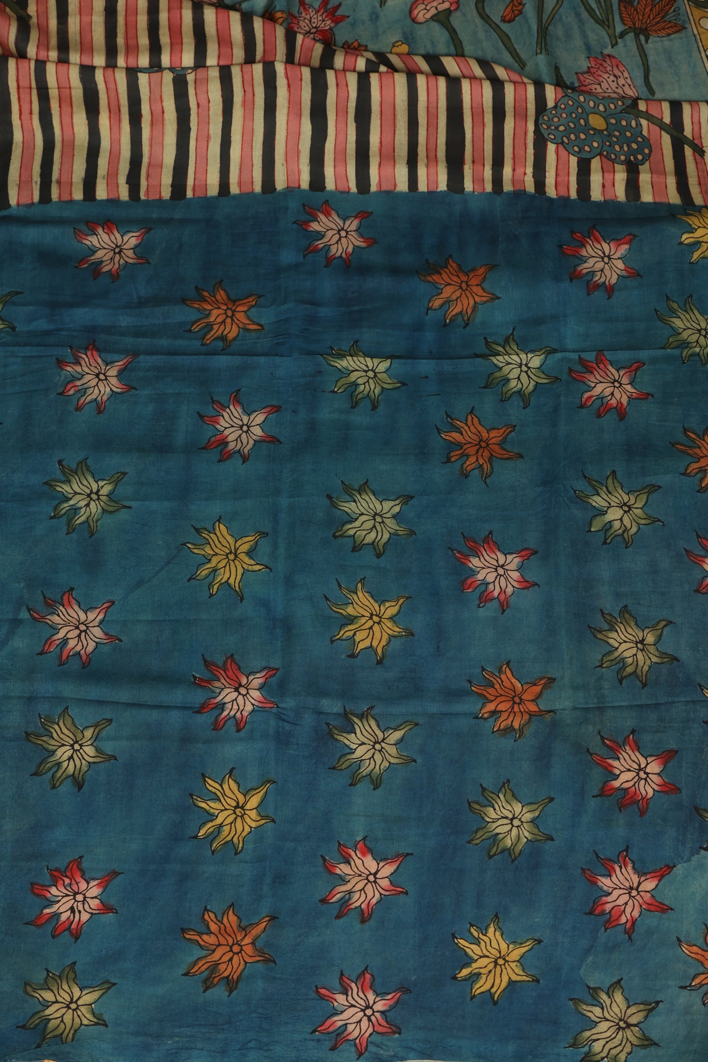 Contemporary Silkcotton Penkalamkari sarees