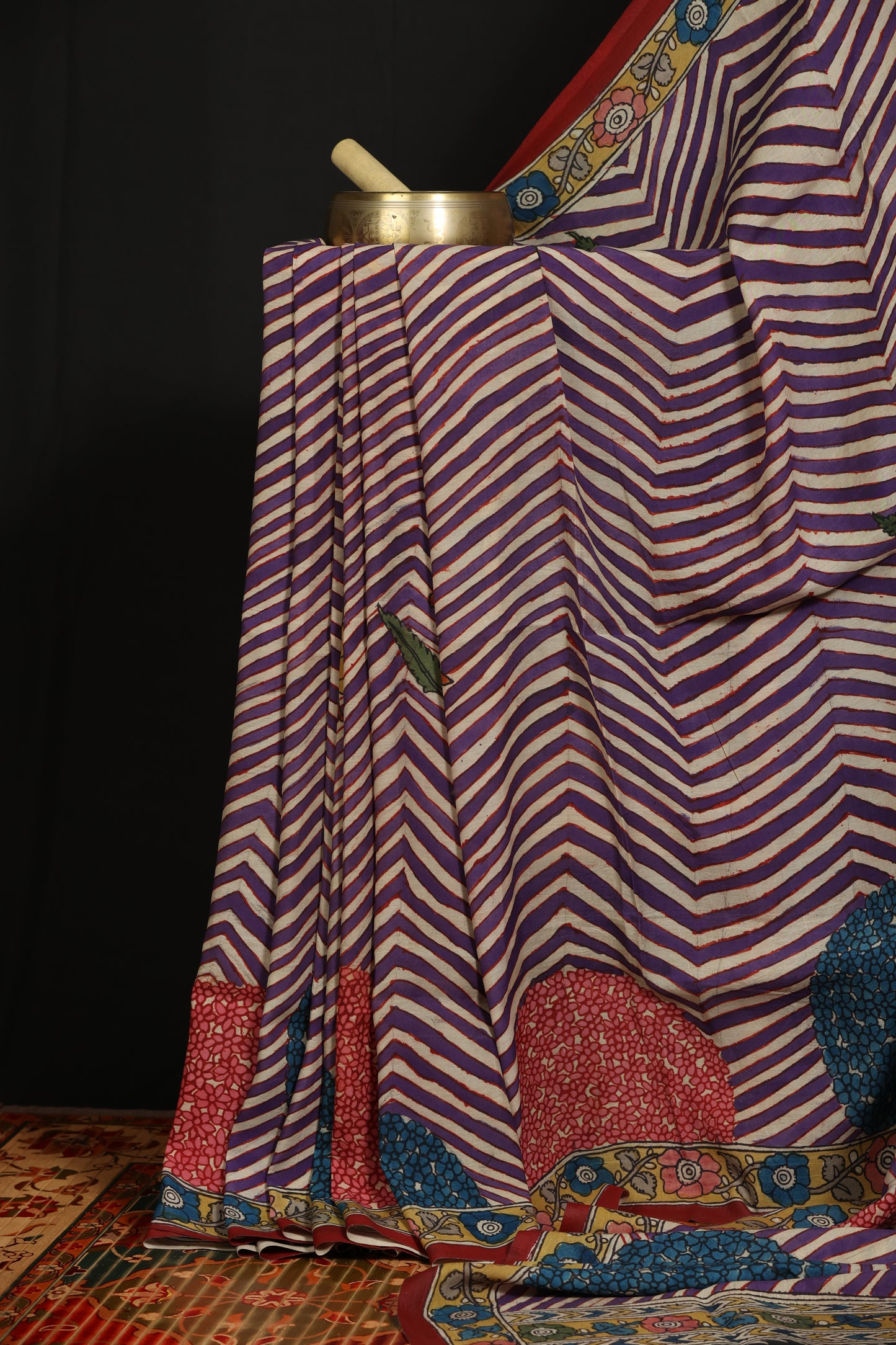 Contemporary Silkcotton Penkalamkari sarees