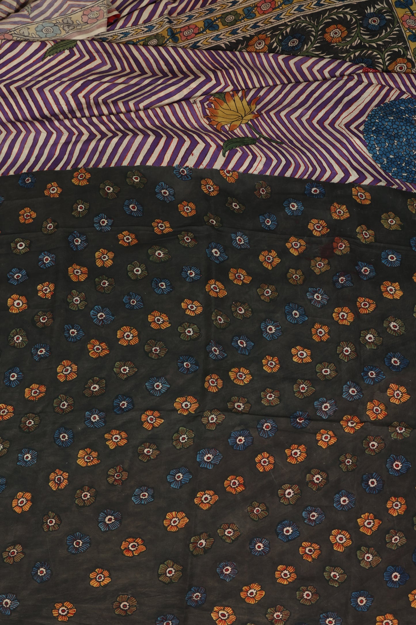 Contemporary Silkcotton Penkalamkari sarees