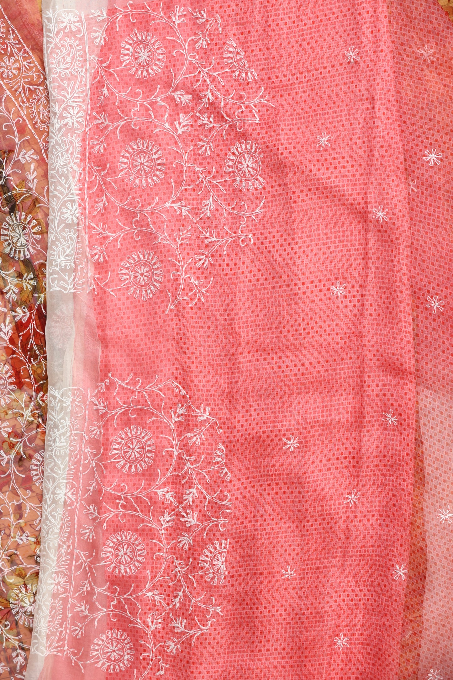 Organza tepchi chikanari with digital print