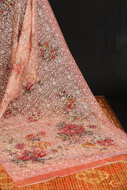 Organza tepchi chikanari with digital print