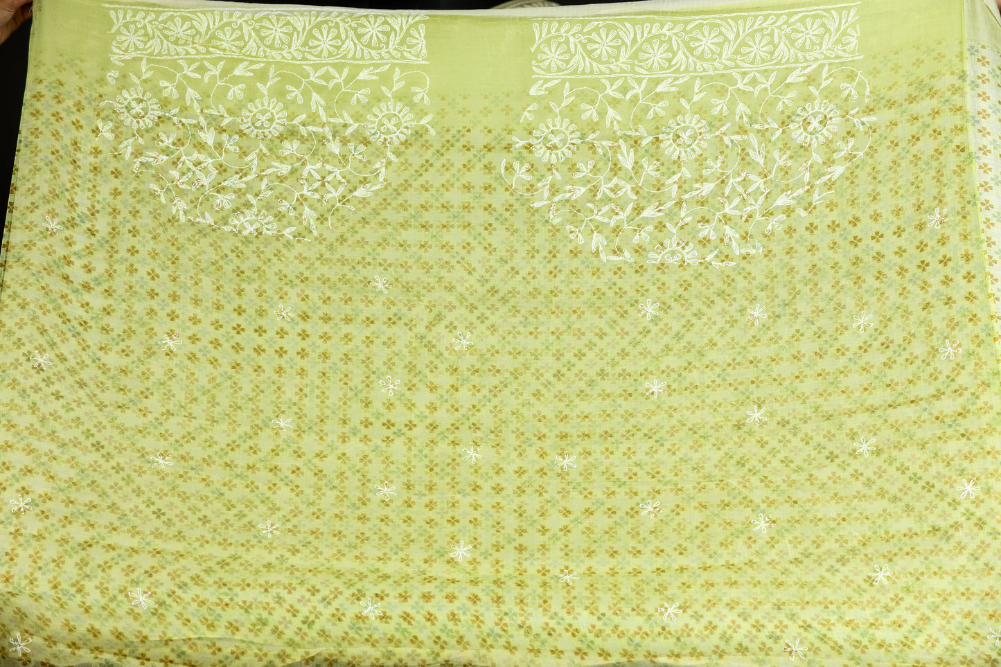 Organza tepchi chikanari with digital print