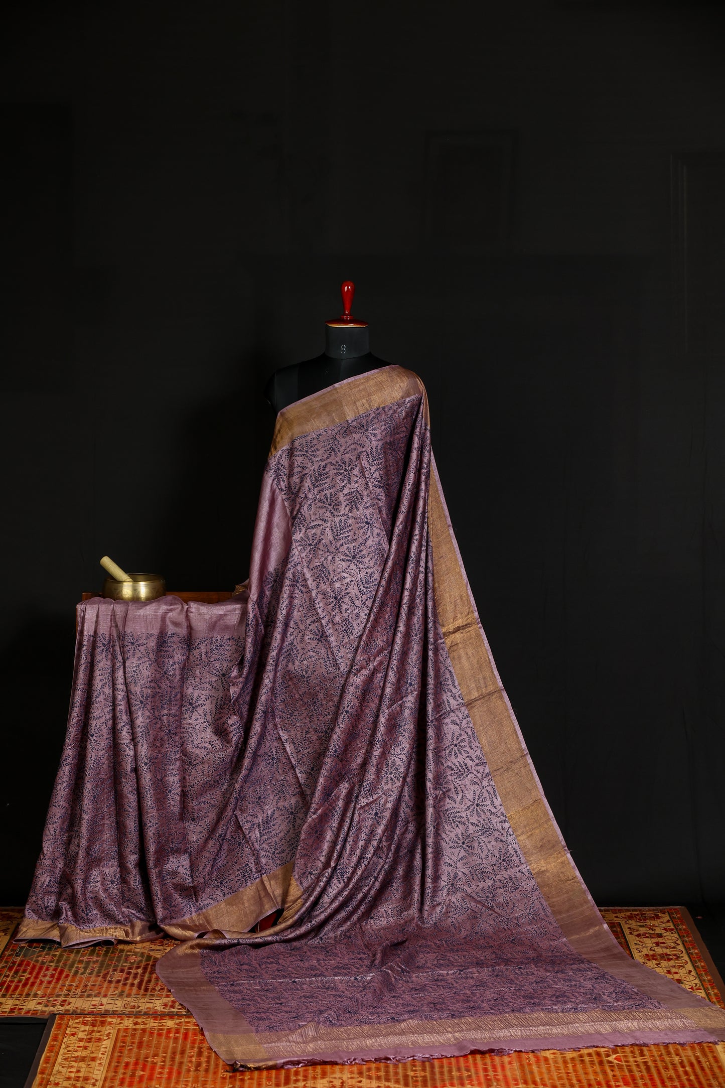 Pure tussar with tepchi chikankari