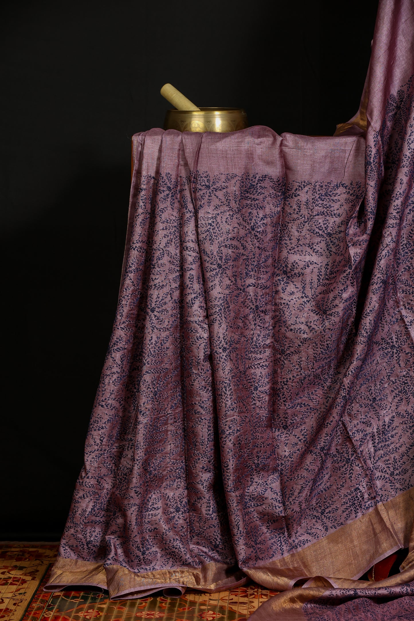 Pure tussar with tepchi chikankari
