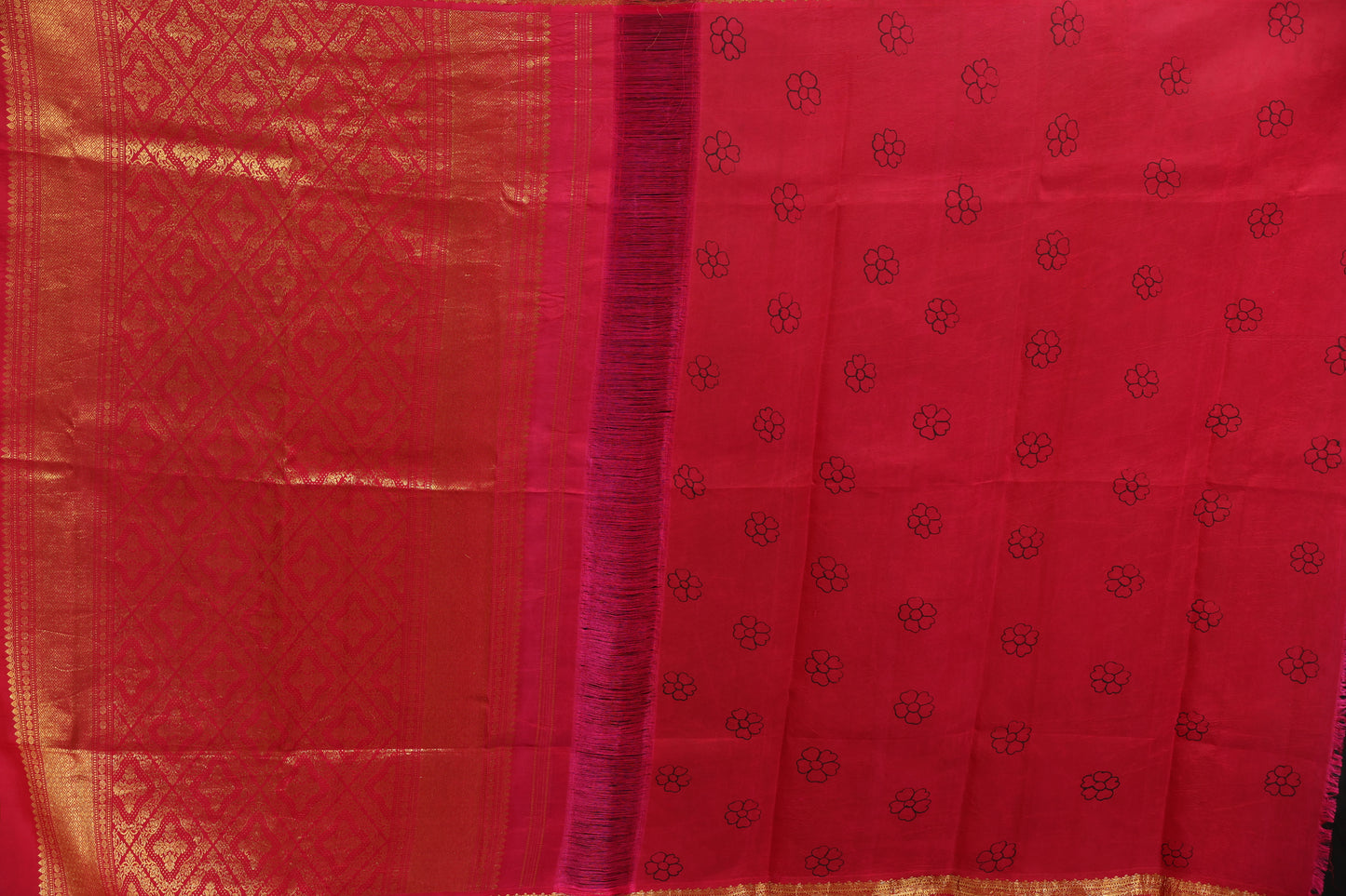 Pure silk kanchipattu with penkalamkari