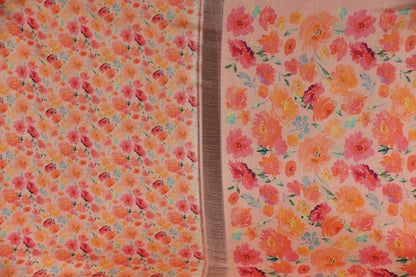 Pure silk kanjeevaram with digital prints