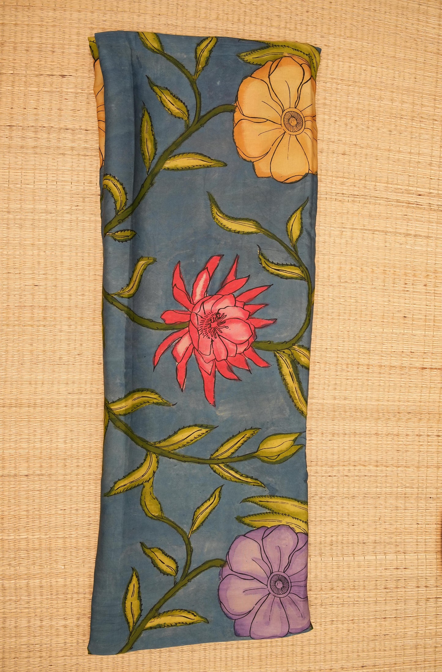 Penkalamkari modalsilk yardage