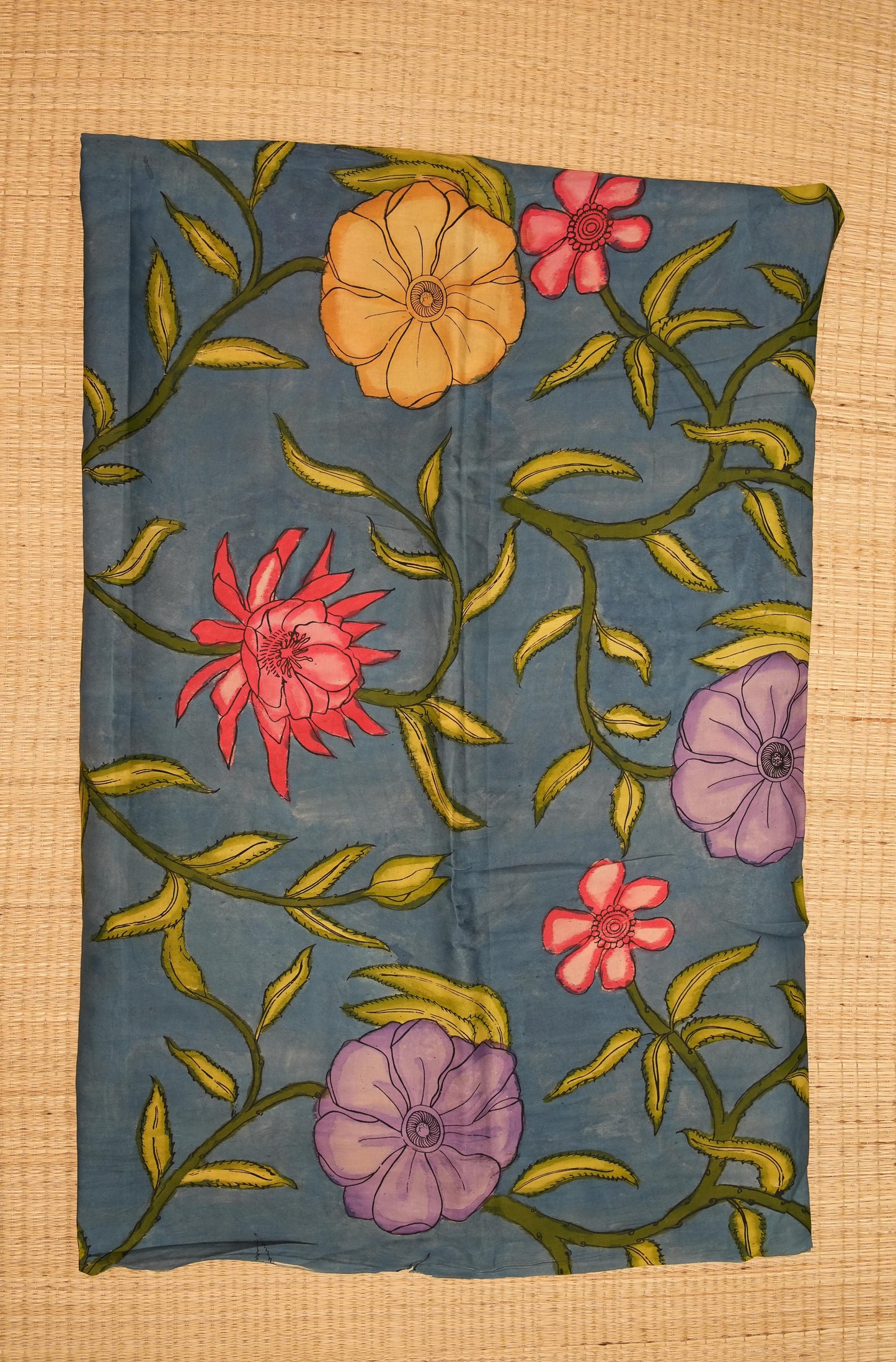 Penkalamkari modalsilk yardage