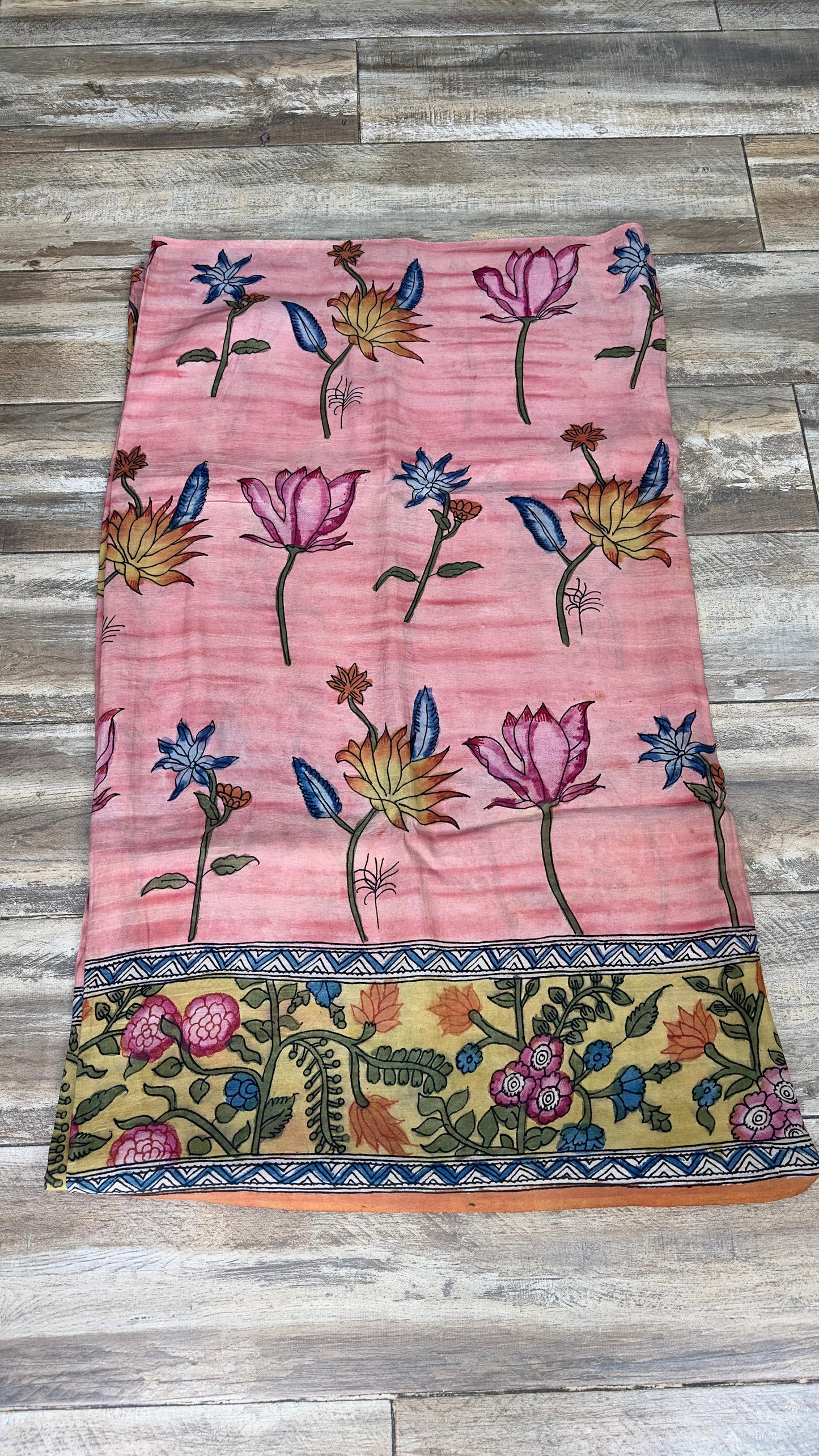 Kalamkari silkcotton material / yardage