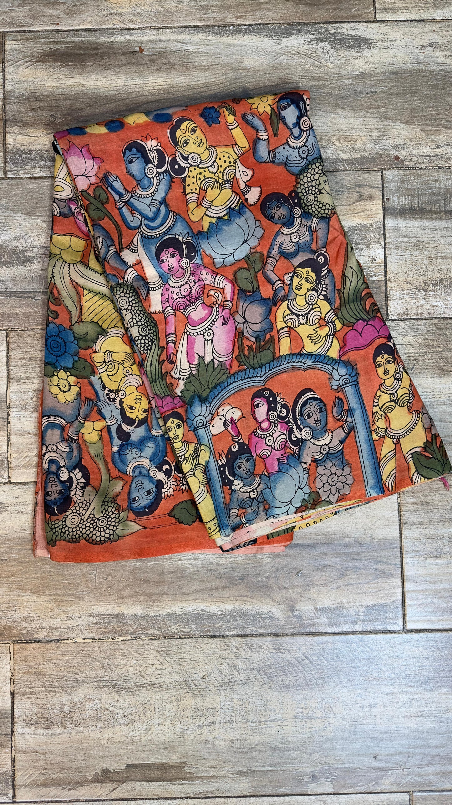 Kalamkari silkcotton material