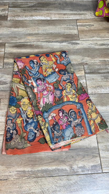 Kalamkari silkcotton material