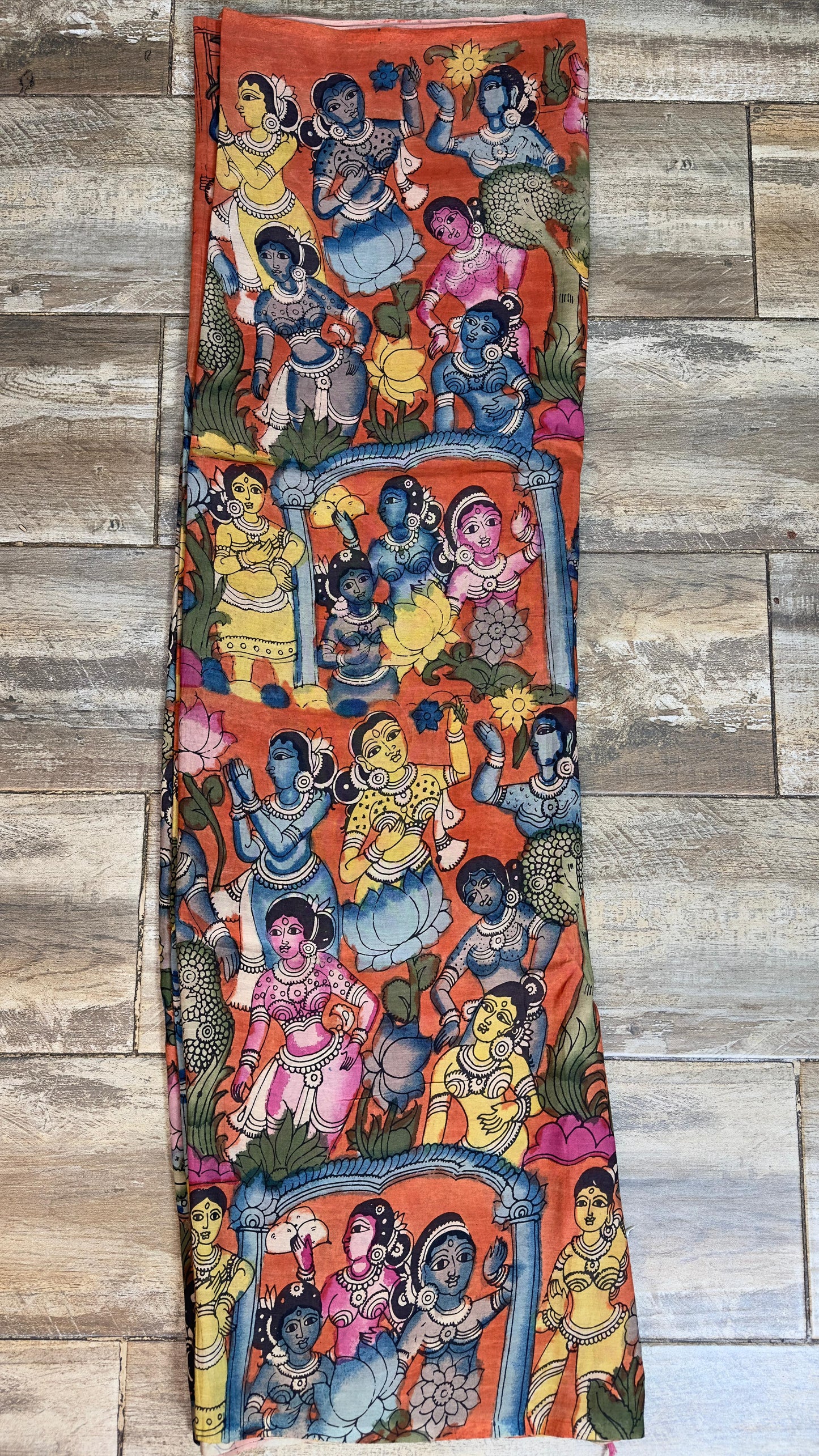 Kalamkari silkcotton material