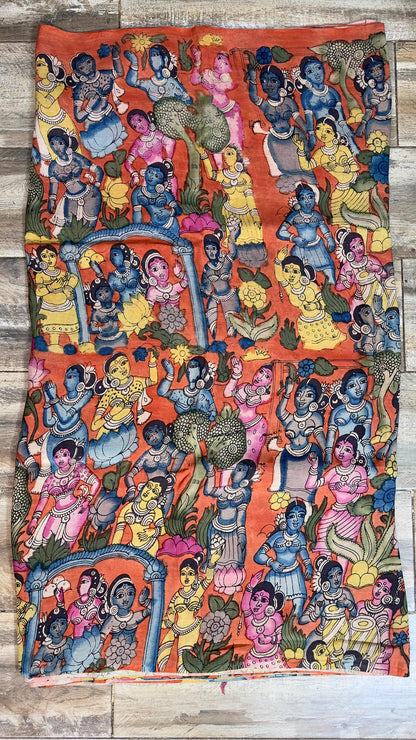 Kalamkari silkcotton material