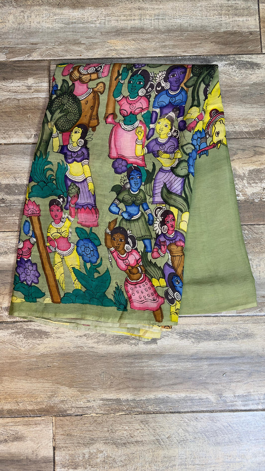 Kalamkari silkcotton material