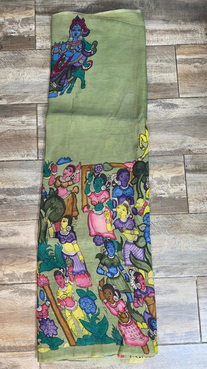 Kalamkari silkcotton material