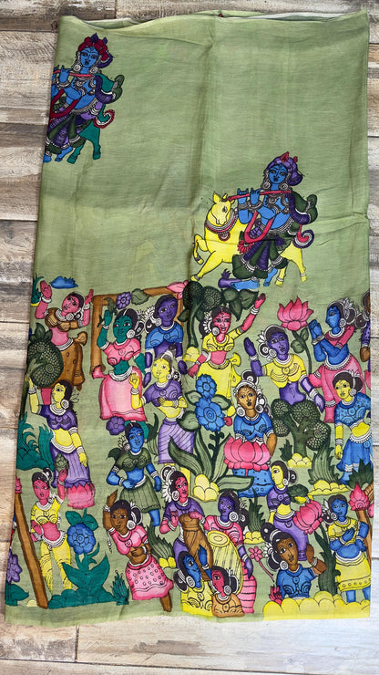 Kalamkari silkcotton material