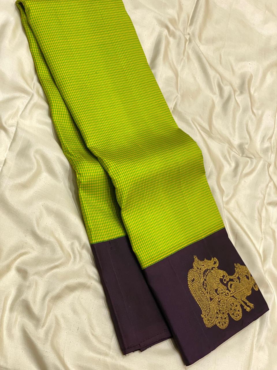 Handwoven Pure silk Kanjeeveram