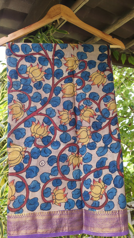 Penkalamkari Pure silkcotton blouse materials