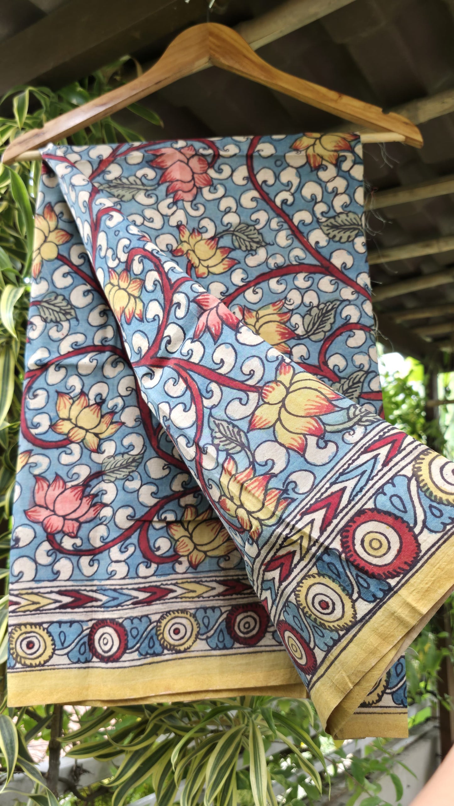 Penkalamkari Pure silkcotton blouse materials