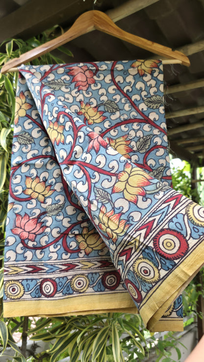 Penkalamkari Pure silkcotton blouse materials