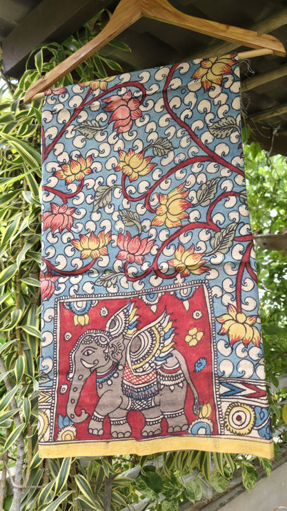 Penkalamkari Pure silkcotton blouse materials
