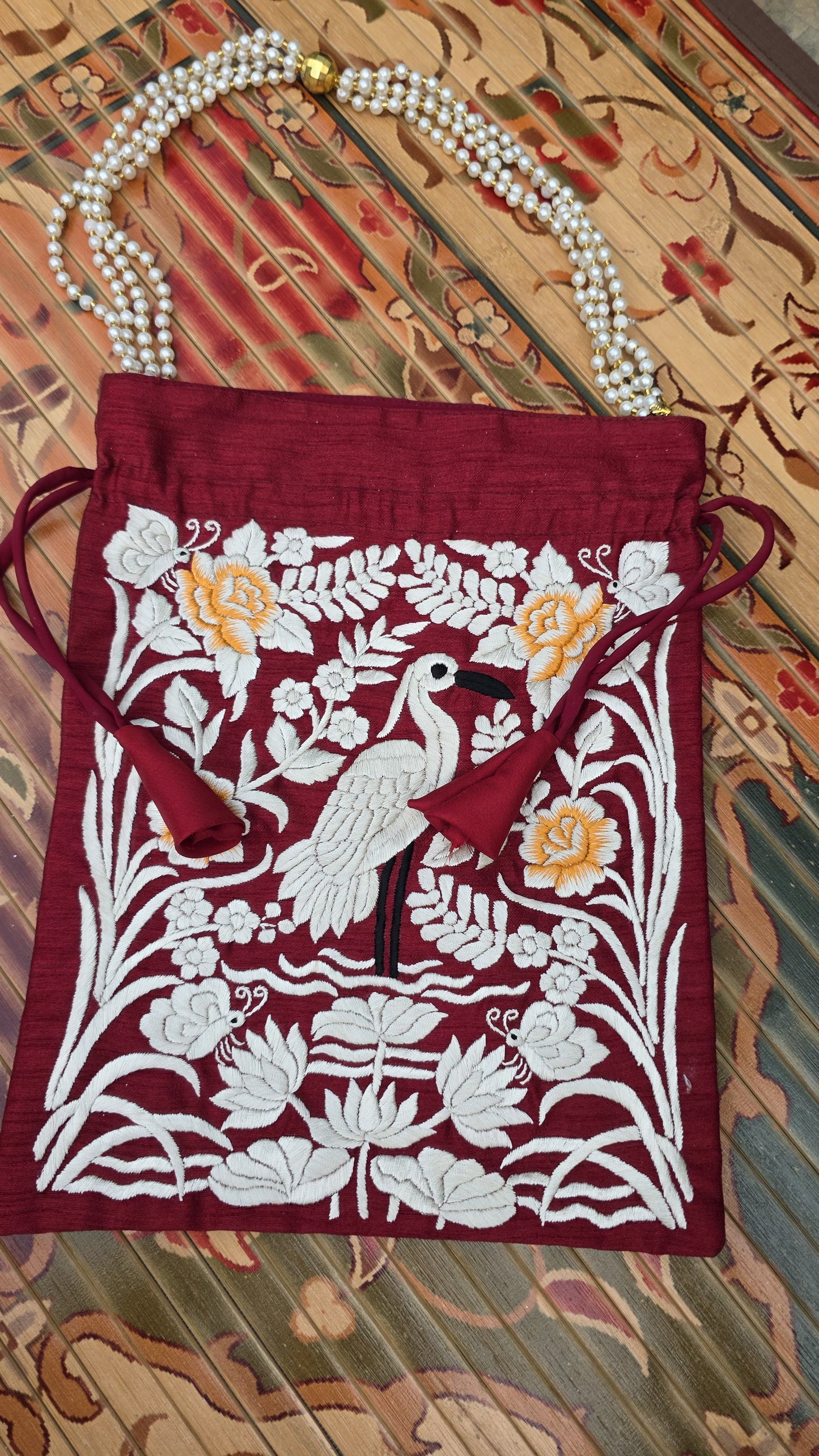 Hand embroidered Potlis