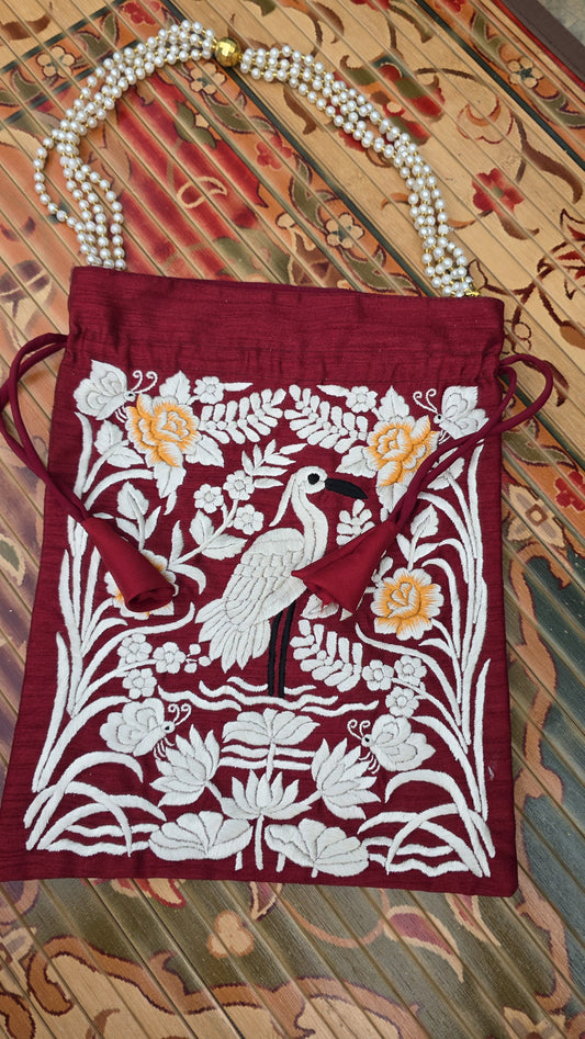 Hand embroidered Potlis