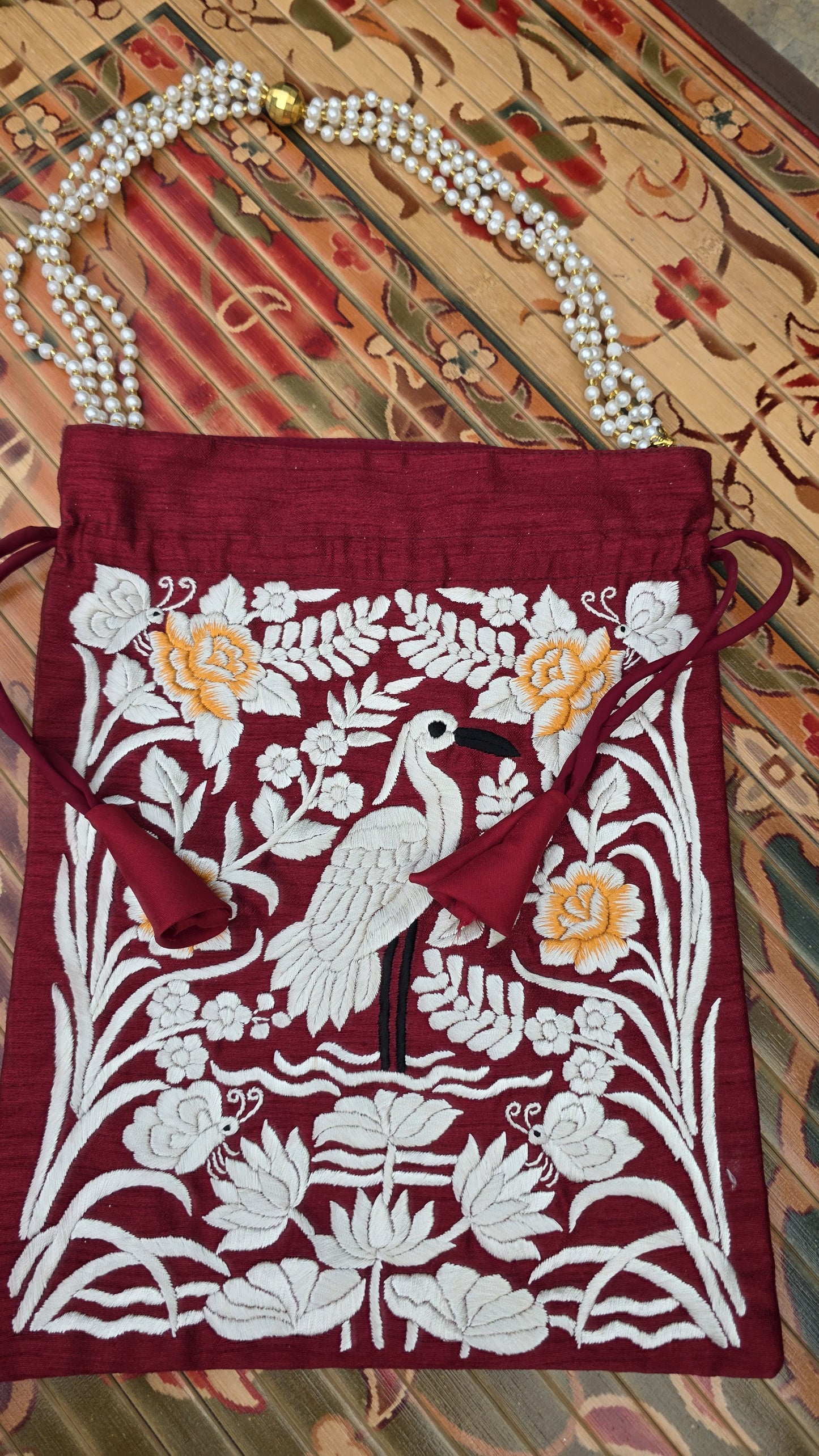 Hand embroidered Potlis