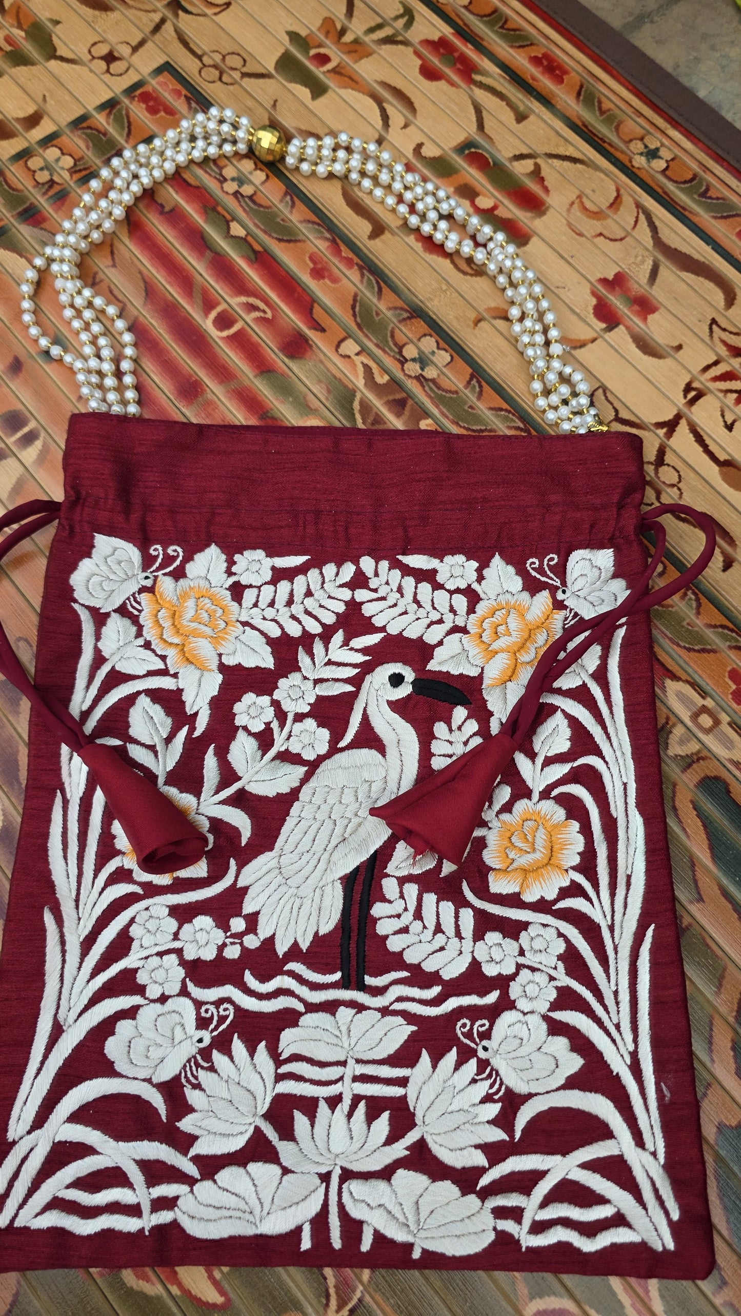 Hand embroidered Potlis