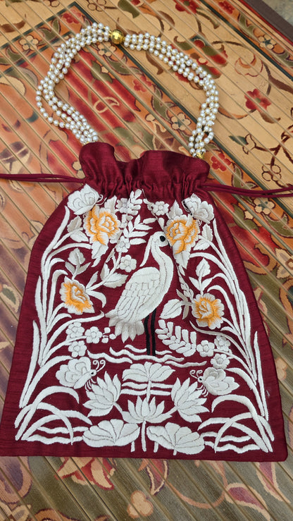 Hand embroidered Potlis