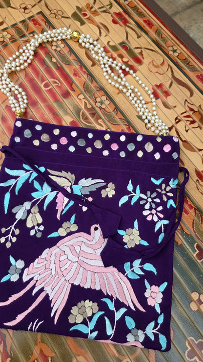 Hand embroidered Potlis