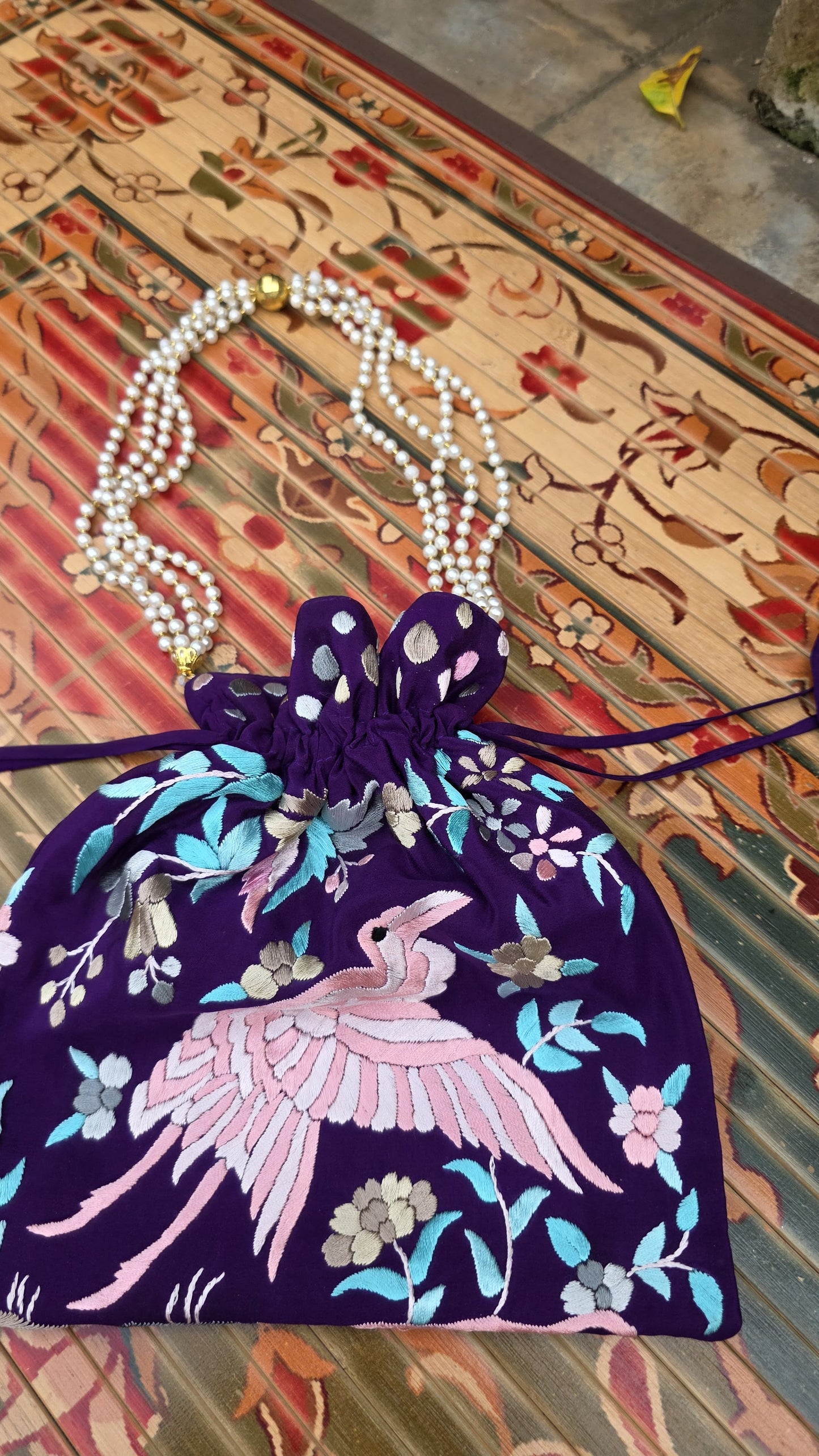 Hand embroidered Potlis