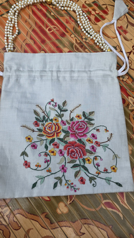Hand embroidered Potlis
