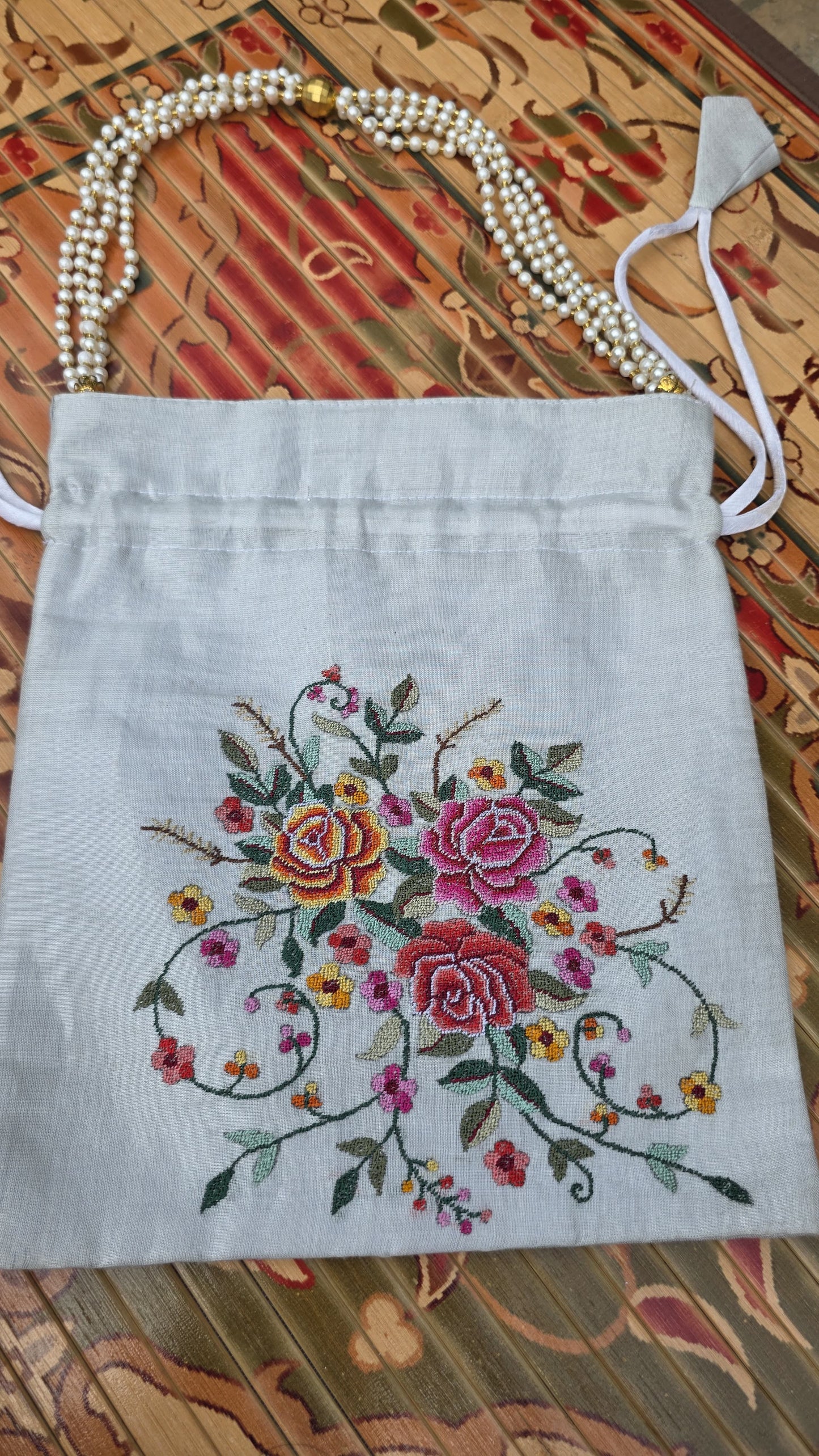 Hand embroidered Potlis