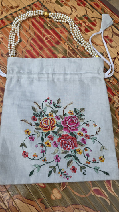 Hand embroidered Potlis