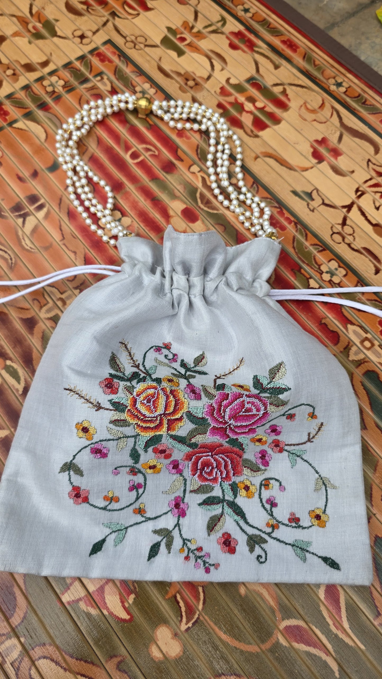 Hand embroidered Potlis