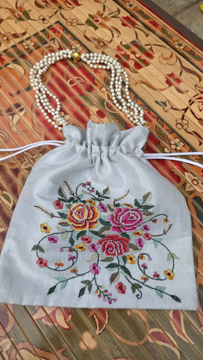 Hand embroidered Potlis