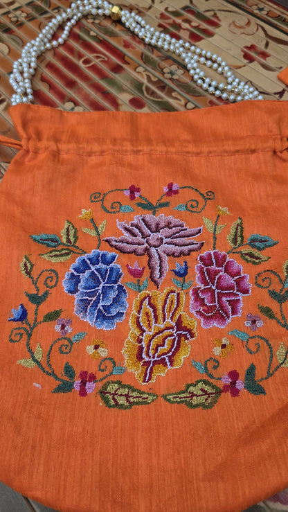 Hand embroidered Potlis