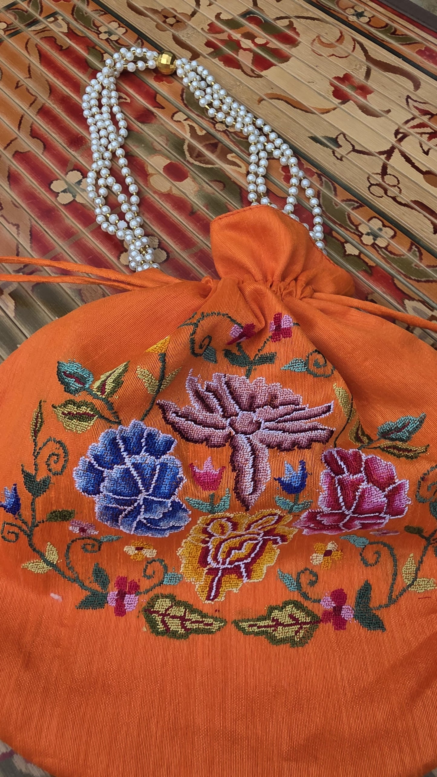 Hand embroidered Potlis