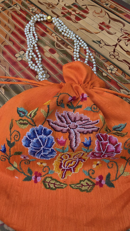 Hand embroidered Potlis