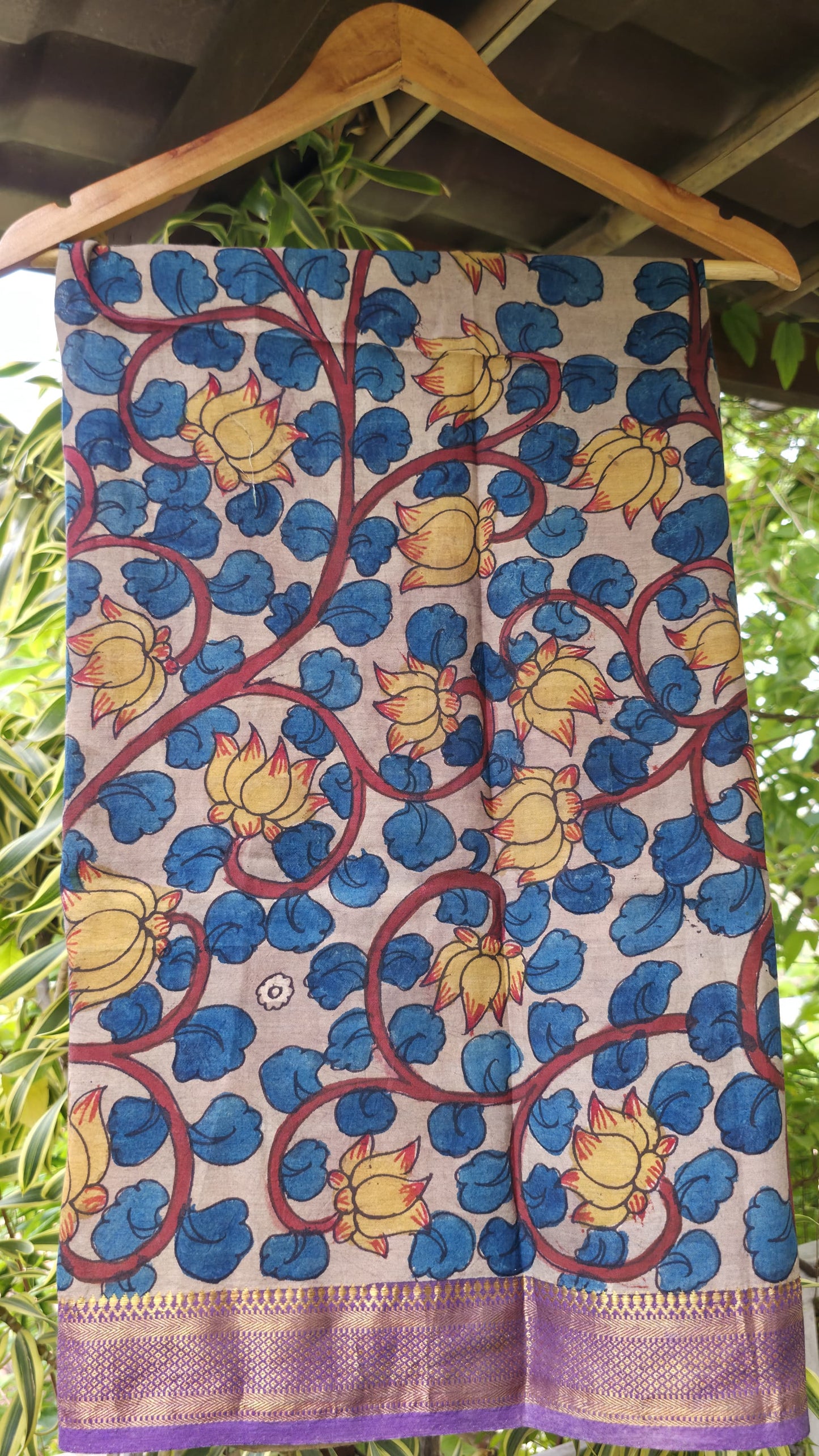 Penkalamkari Pure silkcotton blouse materials
