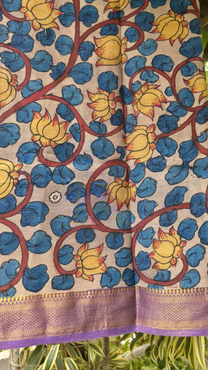 Penkalamkari Pure silkcotton blouse materials