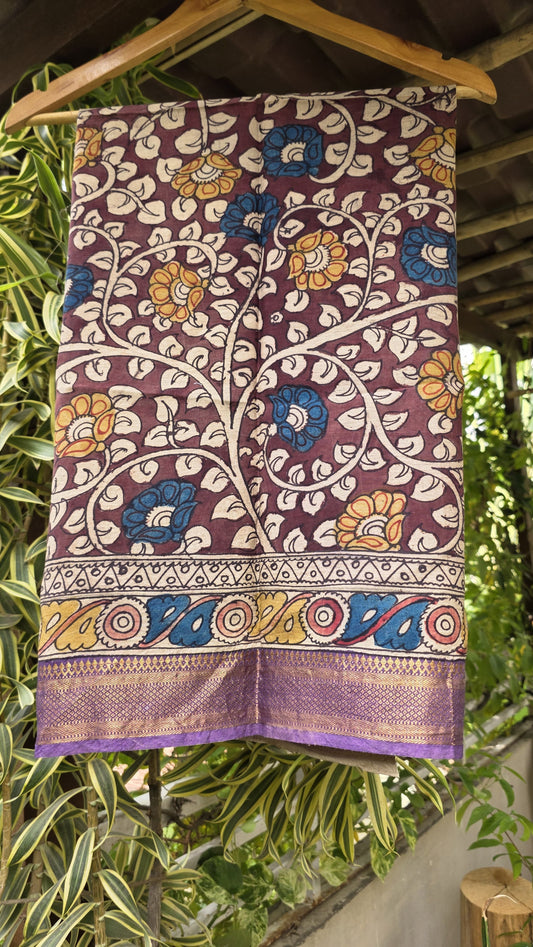 Penkalamkari Pure silkcotton blouse materials