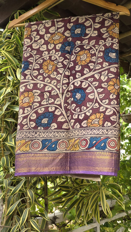 Penkalamkari Pure silkcotton blouse materials