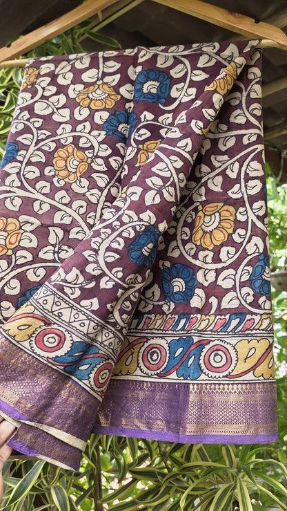 Penkalamkari Pure silkcotton blouse materials