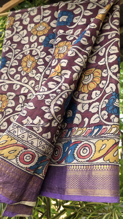 Penkalamkari Pure silkcotton blouse materials