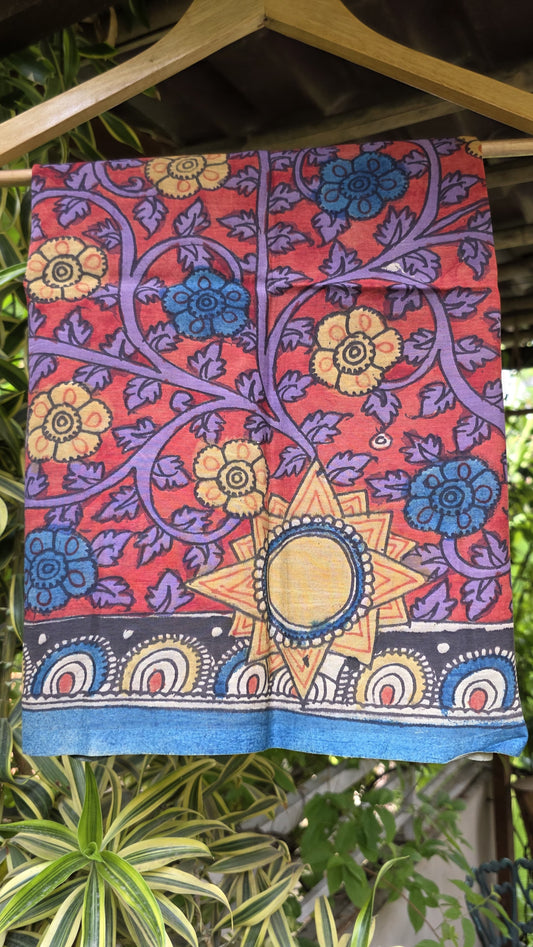 Penkalamkari Pure silkcotton blouse materials